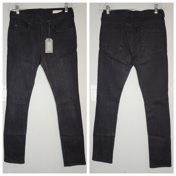 all saints cigarette jeans black ALLSAINTS Skinny feel and a little bit of stretch Allsaints Cigarette Skinny Jeans In